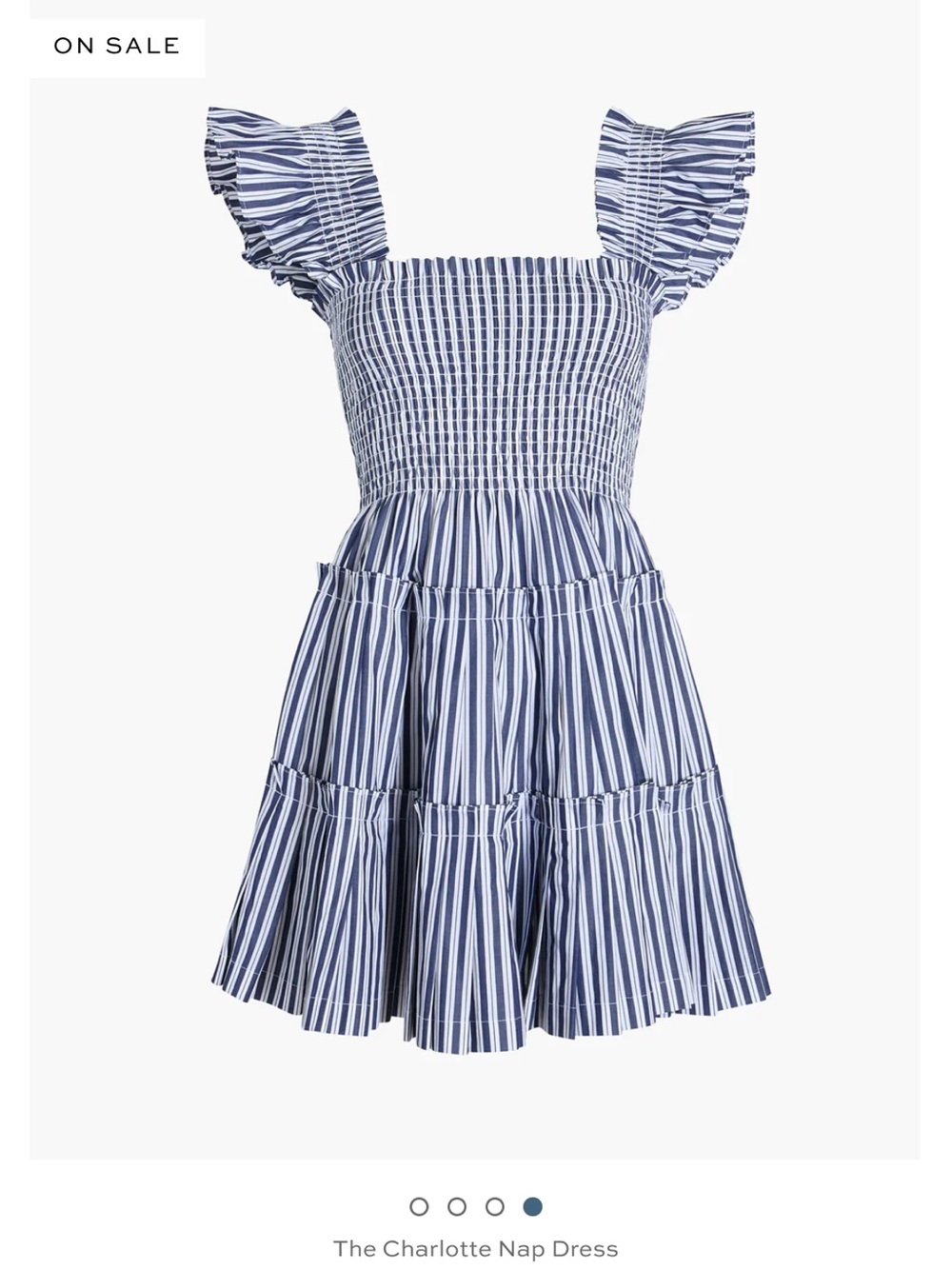 Hill House Charlotte Nap Dress- Blue and White Striped Mini Dress